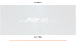 Desktop Screenshot of joesandersmusic.com